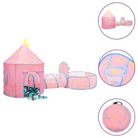 Tienda de juegos para niños con 250 bolas rosa 301x120x128 cm de vidaXL, Tiendas y túneles de juego - Ref: Foro24-3107737, Pr...