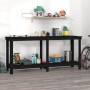 Solid black pine wood workbench 180x50x80 cm by vidaXL, Work tables - Ref: Foro24-822515, Price: 183,67 €, Discount: %