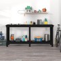 Solid black pine wood workbench 180x50x80 cm by vidaXL, Work tables - Ref: Foro24-822515, Price: 183,67 €, Discount: %