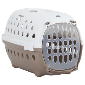 White and brown PP pet carrier 50x34.5x32 cm by vidaXL, Pet carriers and boxes - Ref: Foro24-171804, Price: 26,62 €, Discount: %