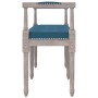 Blue velvet bench 110x40x70 cm by vidaXL, Banks - Ref: Foro24-344424, Price: 100,16 €, Discount: %