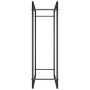 Matte black steel firewood rack 80x28x86 cm by vidaXL, Firewood bags and holders - Ref: Foro24-350307, Price: 35,76 €, Discou...