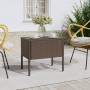 Brown synthetic rattan tempered glass side table 53x37x48cm by vidaXL, Side tables - Ref: Foro24-319401, Price: 29,14 €, Disc...