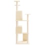 Cat scratching post with cream sisal posts 153 cm by vidaXL, Cat furniture - Ref: Foro24-171693, Price: 67,38 €, Discount: %