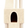 Rascador para gatos con postes de sisal crema 190 cm de vidaXL, Mobiliario para gatos - Ref: Foro24-171648, Precio: 118,99 €,...