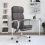 Silla de oficina reclinable cuero sintético gris de vidaXL, Sillas de oficina - Ref: Foro24-349631, Precio: 91,55 €, Descuent...