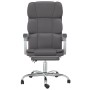 Silla de oficina reclinable cuero sintético gris de vidaXL, Sillas de oficina - Ref: Foro24-349631, Precio: 91,55 €, Descuent...