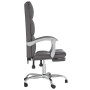 Silla de oficina reclinable cuero sintético gris de vidaXL, Sillas de oficina - Ref: Foro24-349631, Precio: 91,55 €, Descuent...