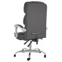 Silla de oficina reclinable cuero sintético gris de vidaXL, Sillas de oficina - Ref: Foro24-349631, Precio: 91,55 €, Descuent...