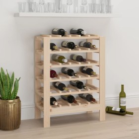 Flaschenregal aus massivem Kiefernholz, 65 x 29 x 112 cm von vidaXL, Weinregale - Ref: Foro24-822556, Preis: 56,99 €, Rabatt: %