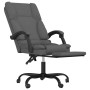 Silla de oficina reclinable con masaje de tela gris oscuro de vidaXL, Sillas de oficina - Ref: Foro24-349676, Precio: 142,99 ...