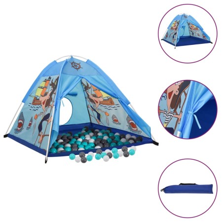 Children's play tent with 250 balls blue 120x120x90 cm by vidaXL, Play tents and tunnels - Ref: Foro24-3107743, Price: 57,23 ...