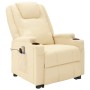 Sillón de masaje elevable cuero sintético blanco crema de vidaXL, Sillones de masaje eléctricos - Ref: Foro24-3100330, Precio...