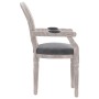 Silla de comedor terciopelo gris oscuro 54x56x96,5 de vidaXL, Sillas de comedor - Ref: Foro24-344484, Precio: 166,99 €, Descu...