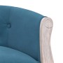 Blue velvet bench 98x56x69 cm by vidaXL, Banks - Ref: Foro24-344510, Price: 273,52 €, Discount: %