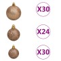 Künstlicher Weihnachtsbaum mit LED und grünen Kugeln 500 cm von vidaXL, Weihnachtsbäume - Ref: Foro24-3077840, Preis: 664,58 ...