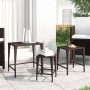 Stackable tables 3 pieces brown synthetic rattan by vidaXL, Side tables - Ref: Foro24-319385, Price: 47,84 €, Discount: %