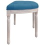 Banco de terciopelo azul 110,5x45x49 cm de vidaXL, Bancos - Ref: Foro24-344417, Precio: 88,03 €, Descuento: %