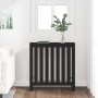 Solid black pine wood radiator cover 79.5x19x84 cm by vidaXL, Accessories for heating radiators - Ref: Foro24-822570, Price: ...