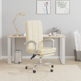 Silla de oficina reclinable cuero sintético crema de vidaXL, Sillas de oficina - Ref: Foro24-349720, Precio: 87,99 €, Descuen...