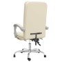 Silla de oficina reclinable cuero sintético crema de vidaXL, Sillas de oficina - Ref: Foro24-349720, Precio: 87,43 €, Descuen...