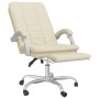 Silla de oficina reclinable cuero sintético crema de vidaXL, Sillas de oficina - Ref: Foro24-349720, Precio: 87,43 €, Descuen...