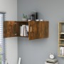 Smoked oak engineered wood wall cabinet 80x39x40 cm by vidaXL, Shelves and shelves - Ref: Foro24-815513, Price: 45,01 €, Disc...