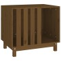 Cama para perros madera maciza pino marrón miel 70x50x62 cm de vidaXL, Casetas para perros - Ref: Foro24-822484, Precio: 96,7...