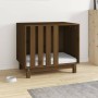 Cama para perros madera maciza pino marrón miel 70x50x62 cm de vidaXL, Casetas para perros - Ref: Foro24-822484, Precio: 96,7...