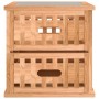 Mesitas de noche 2 uds madera maciza de nogal 34x34x34 cm de vidaXL, Mesitas de noche - Ref: Foro24-350346, Precio: 66,99 €, ...