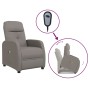 Liftable massage chair taupe gray fabric by vidaXL, Electric massage chairs - Ref: Foro24-3124801, Price: 320,73 €, Discount: %