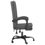 Silla de oficina reclinable de tela gris oscuro de vidaXL, Sillas de oficina - Ref: Foro24-349716, Precio: 109,42 €, Descuent...