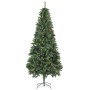 Mattierter Weihnachtsbaum mit Lichtern, Kugeln und Tannenzapfen 210 cm von vidaXL, Weihnachtsbäume - Ref: Foro24-3077846, Pre...