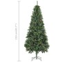 Mattierter Weihnachtsbaum mit Lichtern, Kugeln und Tannenzapfen 210 cm von vidaXL, Weihnachtsbäume - Ref: Foro24-3077846, Pre...