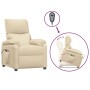 Sillón de masaje elevable tela color crema de vidaXL, Sillones de masaje eléctricos - Ref: Foro24-3126027, Precio: 312,99 €, ...