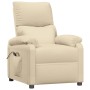 Sillón de masaje elevable tela color crema de vidaXL, Sillones de masaje eléctricos - Ref: Foro24-3126027, Precio: 312,99 €, ...