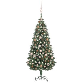 Árbol de Navidad artificial con LED, bolas y piñas 180 cm de vidaXL, Arboles de navidad - Ref: Foro24-3077848, Precio: 99,99 ...