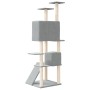 Cat scratching post with light gray sisal posts 153 cm by vidaXL, Cat furniture - Ref: Foro24-171694, Price: 58,37 €, Discoun...