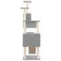 Cat scratching post with light gray sisal posts 168 cm by vidaXL, Cat furniture - Ref: Foro24-171700, Price: 74,85 €, Discoun...