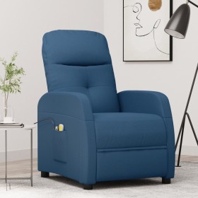 Sillón de masaje eléctrico tela azul de vidaXL, Sillones de masaje eléctricos - Ref: Foro24-3124779, Precio: 259,99 €, Descue...