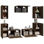 Set de muebles para TV 7 pzas madera contrachapada roble marrón de vidaXL, Muebles TV - Ref: Foro24-3120256, Precio: 225,10 €...