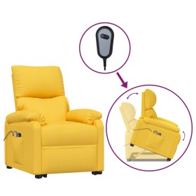 Sillón de masaje elevable de tela amarillo de vidaXL, Sillones de masaje eléctricos - Ref: Foro24-3126032, Precio: 344,99 €, ...