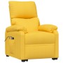 Sillón de masaje elevable de tela amarillo de vidaXL, Sillones de masaje eléctricos - Ref: Foro24-3126032, Precio: 344,44 €, ...