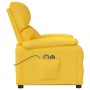 Sillón de masaje elevable de tela amarillo de vidaXL, Sillones de masaje eléctricos - Ref: Foro24-3126032, Precio: 344,44 €, ...