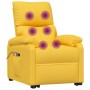 Sillón de masaje elevable de tela amarillo de vidaXL, Sillones de masaje eléctricos - Ref: Foro24-3126032, Precio: 344,44 €, ...