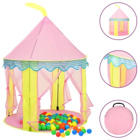 Children's play tent with 250 pink balls 100x100x127 cm by vidaXL, Play tents and tunnels - Ref: Foro24-3107745, Price: 68,22...