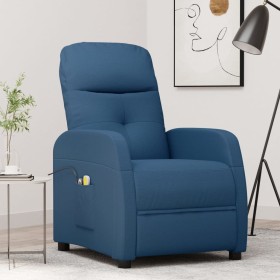 Sillón de masaje elevable de tela azul de vidaXL, Sillones de masaje eléctricos - Ref: Foro24-3124803, Precio: 407,99 €, Desc...