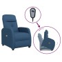 Blue fabric lifting massage chair by vidaXL, Electric massage chairs - Ref: Foro24-3124803, Price: 407,47 €, Discount: %