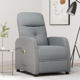 Sillón de masaje elevable tela gris claro de vidaXL, Sillones de masaje eléctricos - Ref: Foro24-3124793, Precio: 286,99 €, D...