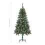 Árbol de Navidad helado con luces, bolas y piñas 150 cm de vidaXL, Arboles de navidad - Ref: Foro24-3077847, Precio: 81,65 €,...